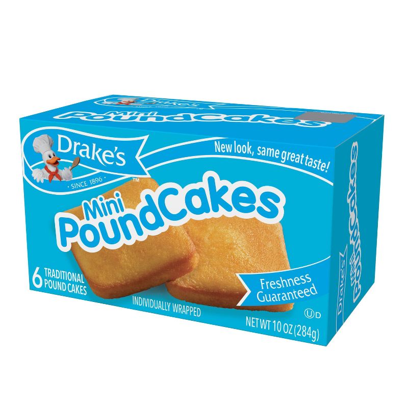 Drake's Mini Pound Cakes- 10oz/6pk