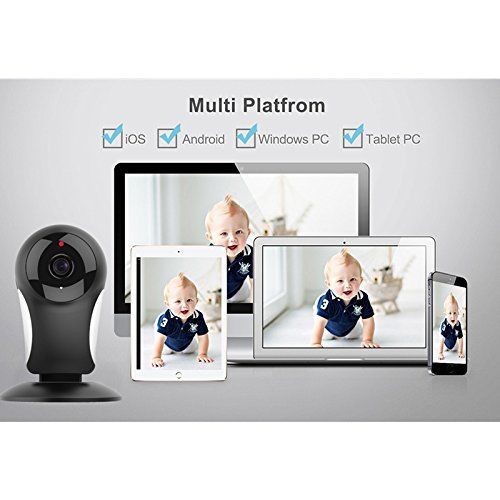 Home Security Camera System,HD 960P Wireless IP Camera Support 2.4GHz Wifi, Day/Night Vision, Indoor/Outdoor Cam for House, Baby, Pet Security BLACK