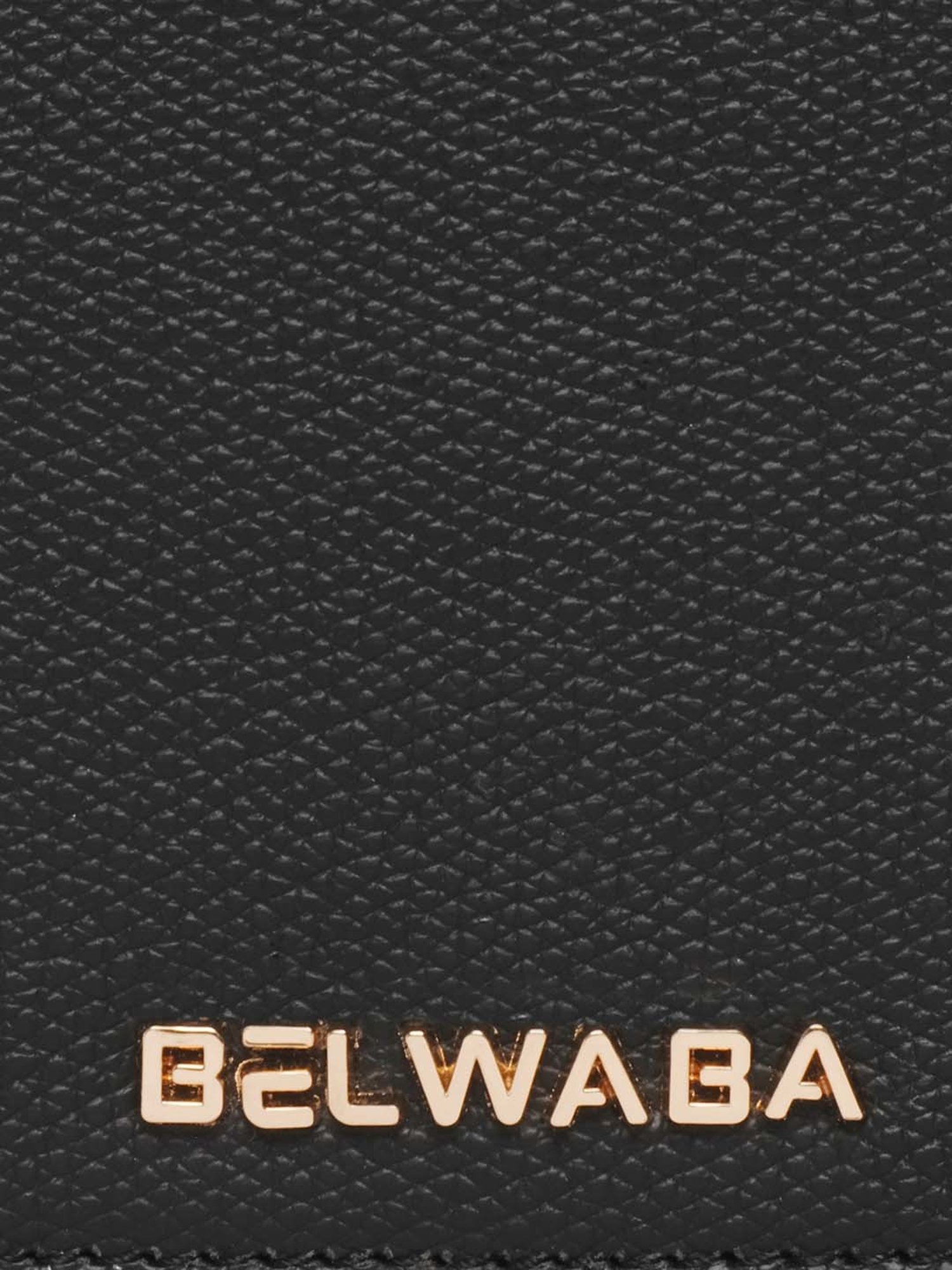 BELWABA Black Solid Zip Around Wallet for Women
