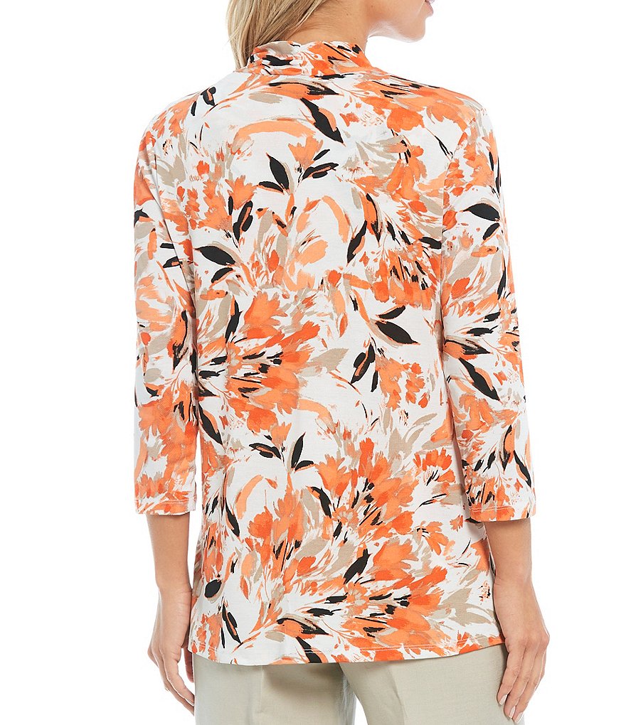 Tahari ASL Charmeuse Solid Blouse