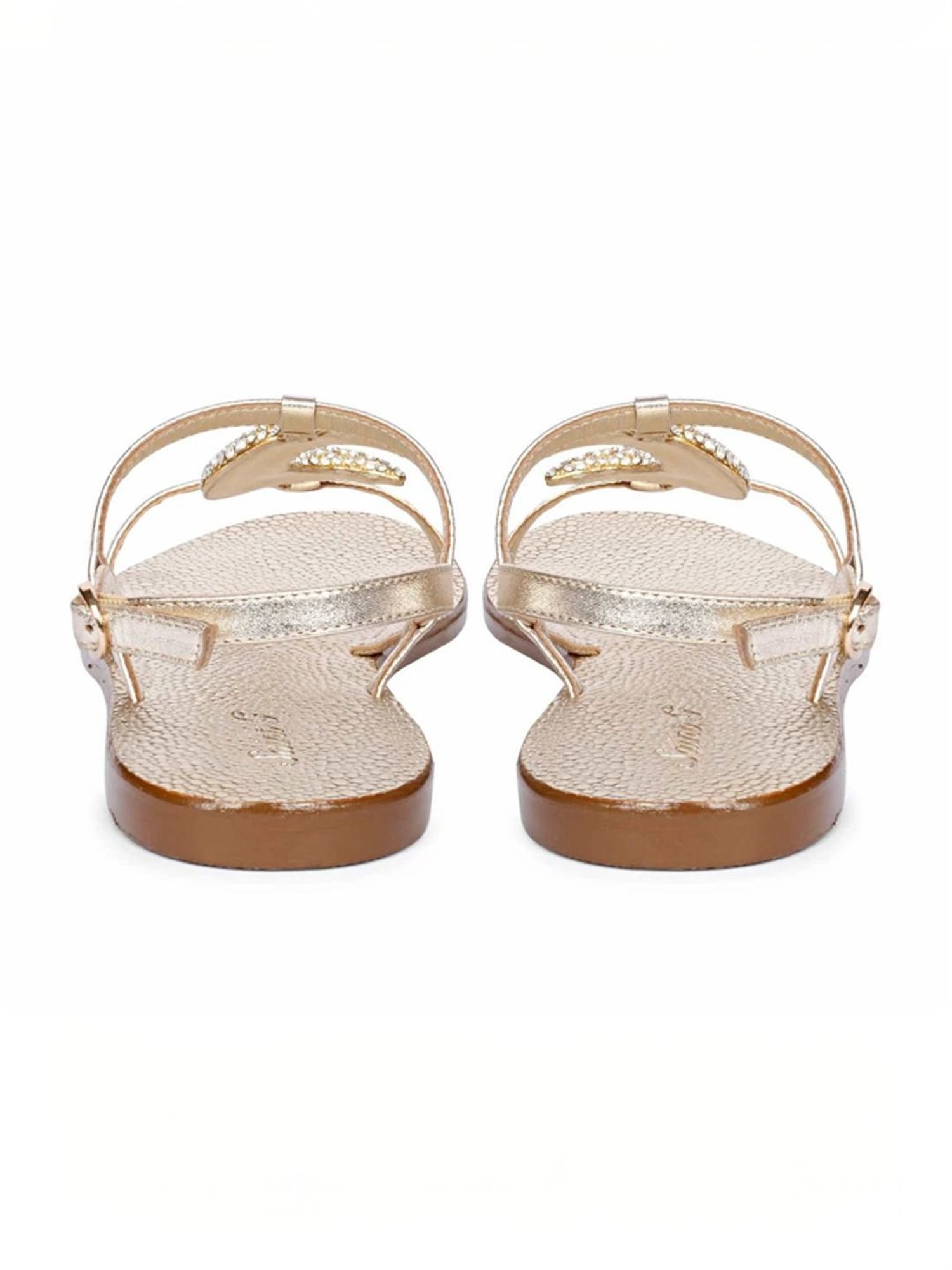 Saint G Women's Daisy Gold Back Strap Sandals