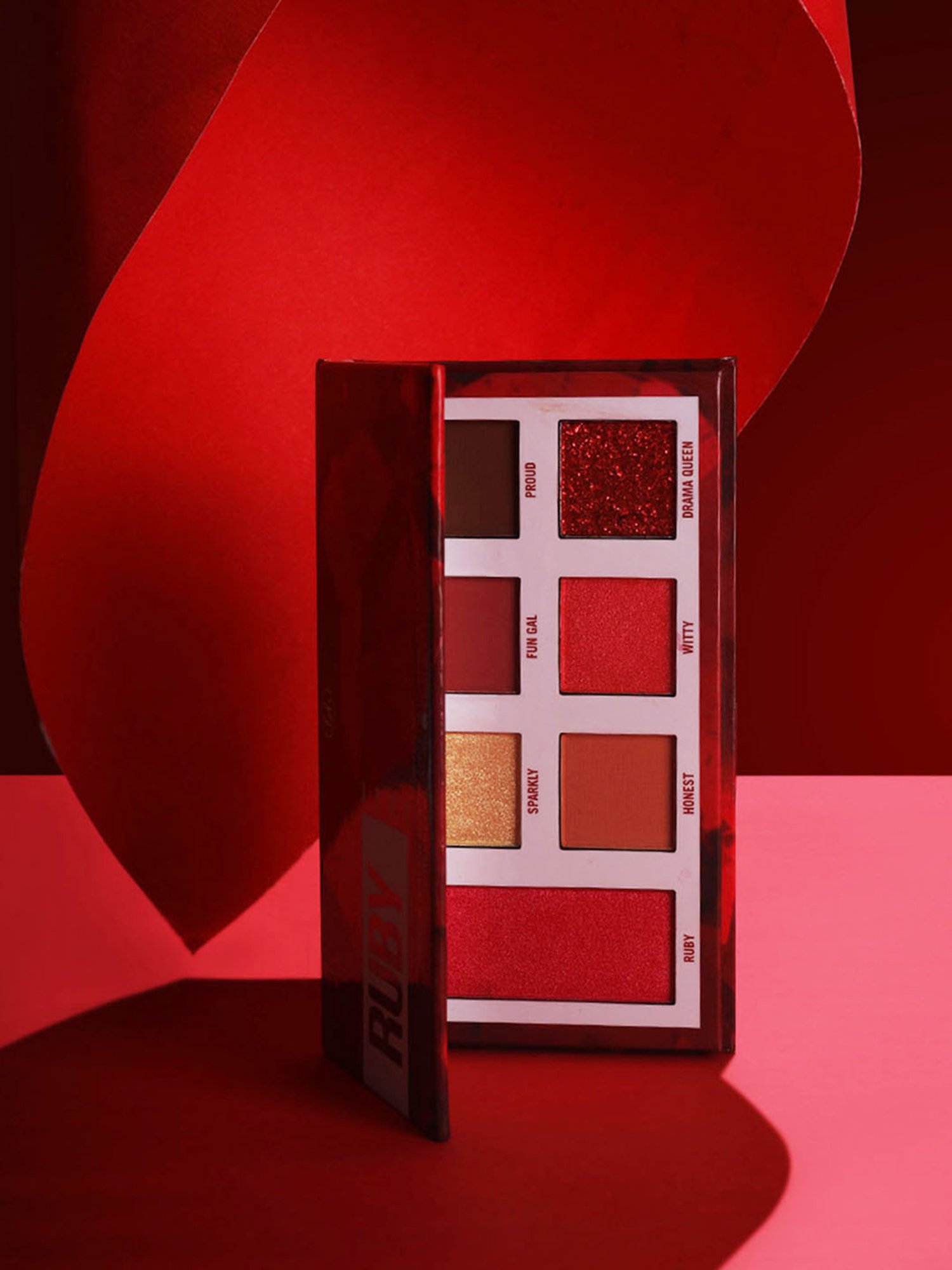 BH Cosmetics 7 Color Shadow Palette Ruby for July - 9 gm