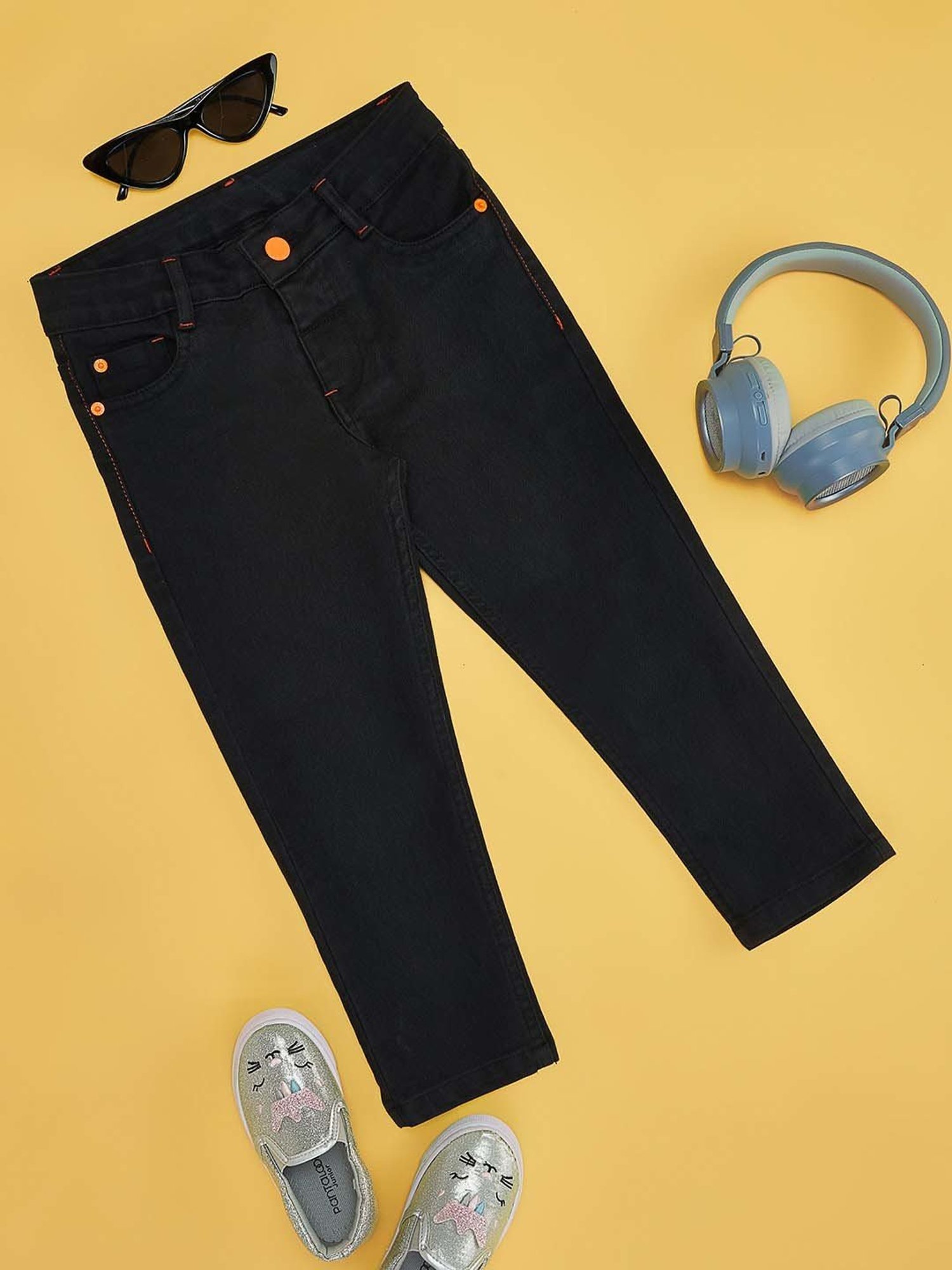 Girls ONLY Girls Black Flared Fit Jeans