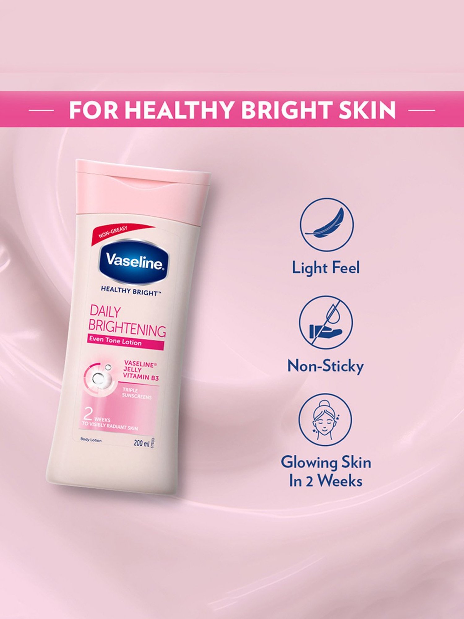 Vaseline Healthy Bright Daily Brightening Body Lotion - 200 ml