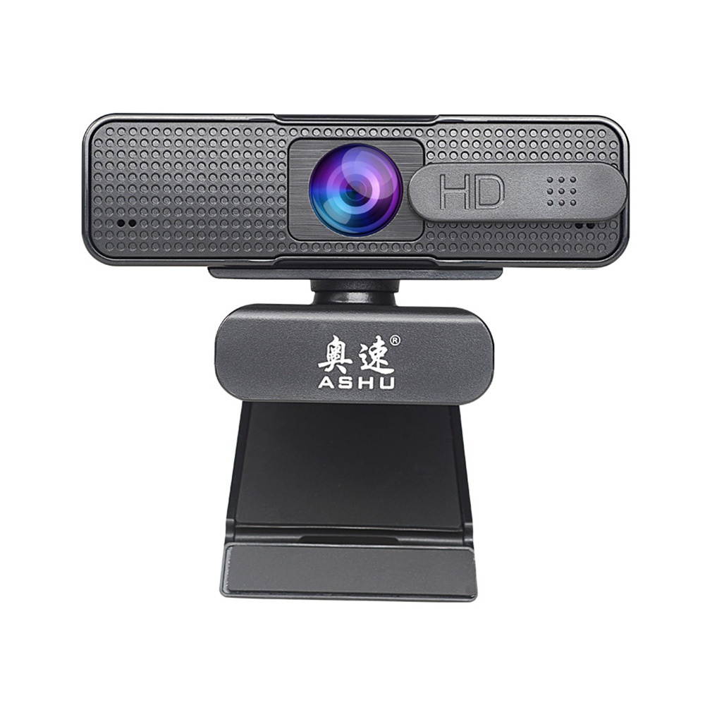 ASHU 1920x1080P High Definition Video Webcam with Double Noise Reduction Mic Autofocus Function Web Cam USB2.0 Charging Port Computer PC Camera for Video Conference Live Streaming Recording Portable