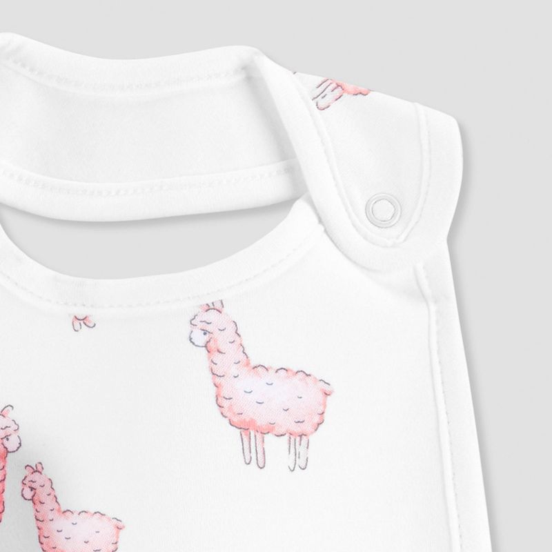 Baby Girls' 3pk Llama Bib - Just One You® made by carter's Pink One Size
