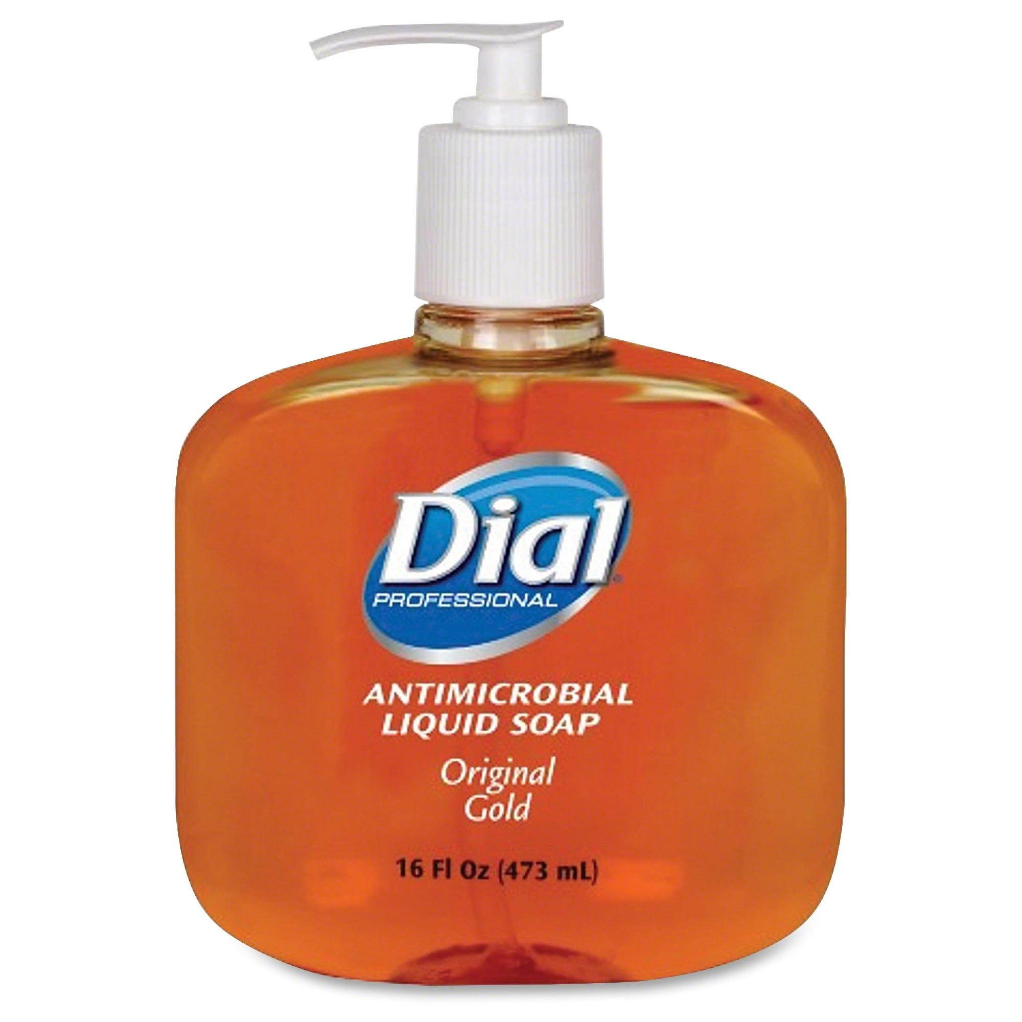 Liquid Gold Antimicrobial Soap, Floral Fragrance, 16 Oz Pump Bottle