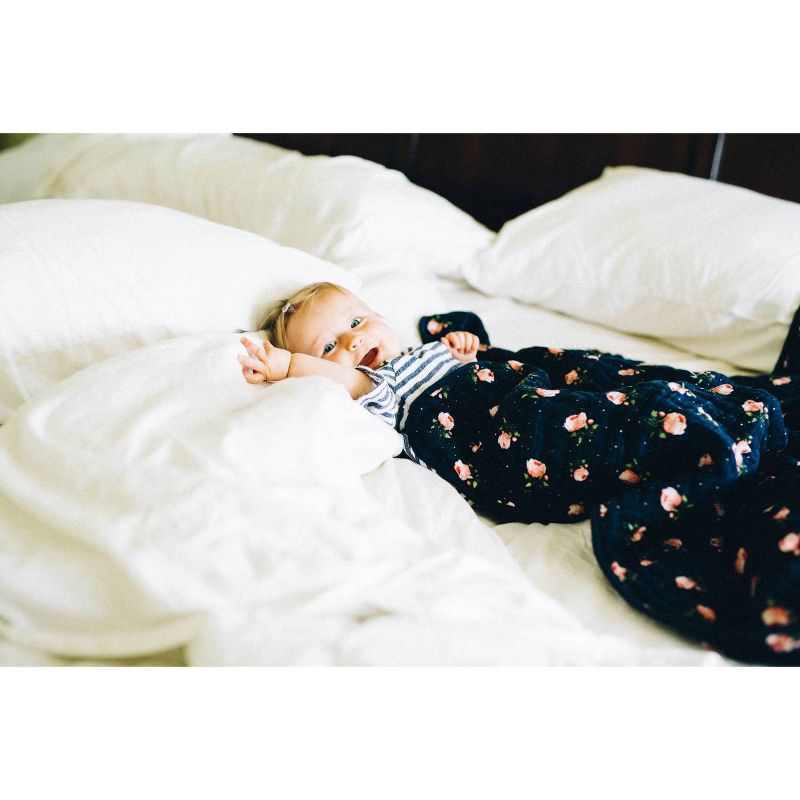 Little Unicorn Cotton Muslin Swaddle - Midnight Rose Set 3pk