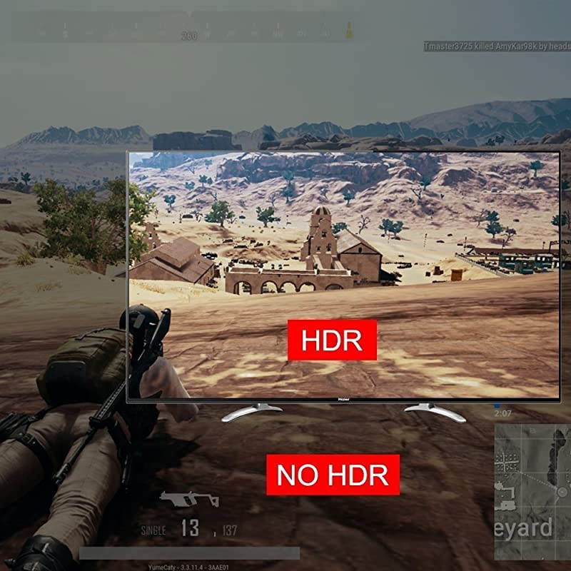 4K@60Hz/1080p@120Hz HDMI 2.0 Splitter 1 in 4 Out, Auto Downscaler with HDR10 &3D, 18Gbps Zero Latency,  Gaming Splitter, Duplicate/Mirror Screens, HDCP 2.2, for Xbox PS5