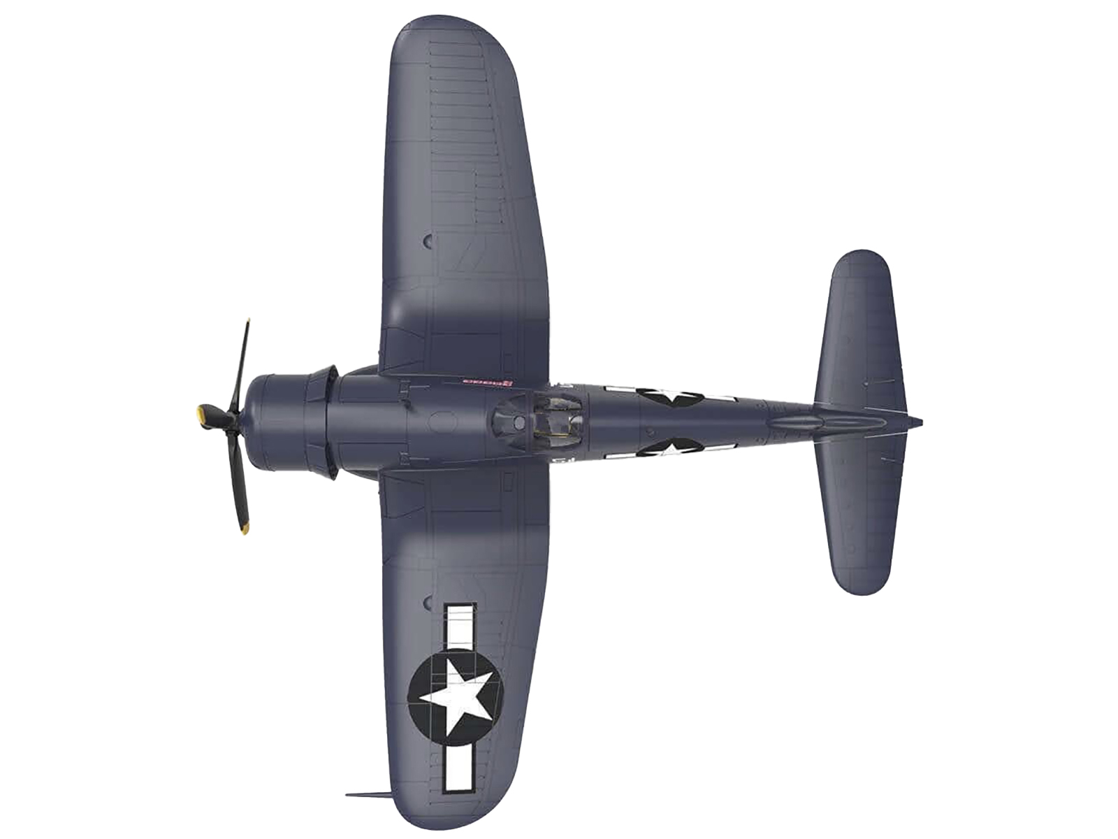 Vought F4U-1D Corsair Fighter Aircraft "Robert Wade VMF-323 Death Rattlers Yontan Airfield Okinawa" (1945) United States Marine Corps "Planes of World War II" Series 1/72 Diecast Model Airplane by Luppa