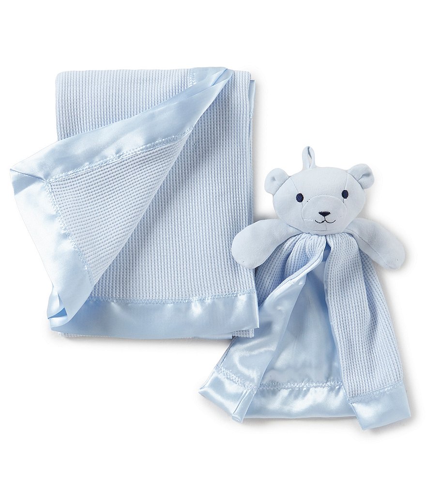 Starting Out Baby Boys Satin Trim Blanket & Buddy