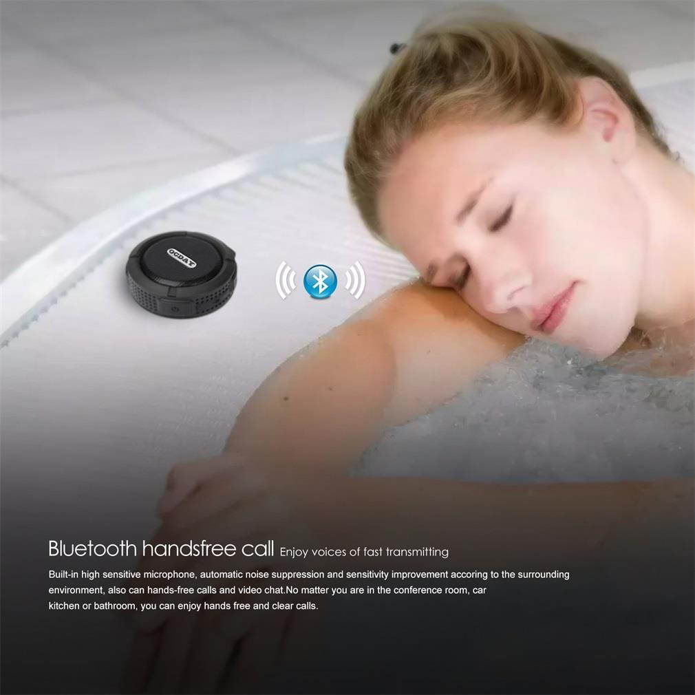 OCDAY C6  Wireless Bluetooth Speaker With Calls Handsfree and Suction Cup