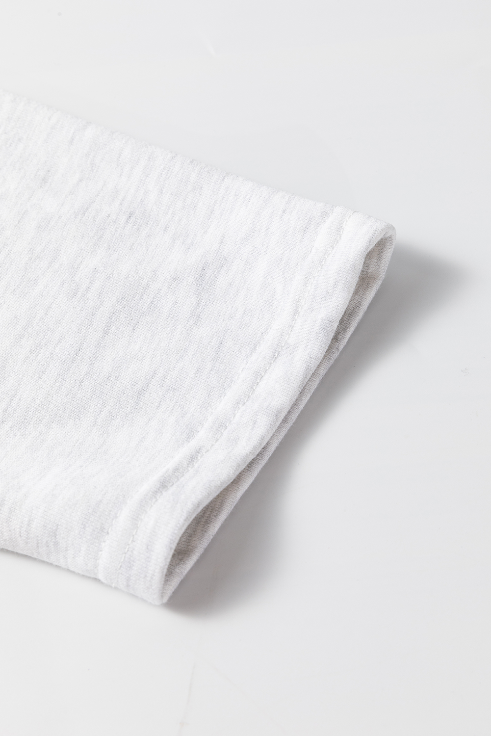 Khaki Plain Drop Shoulder Ribbed Trim Oversized Sweatshirt