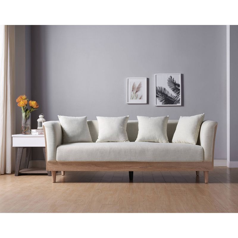Vaughn Linen Sofa Cream - HOMES: Inside + Out