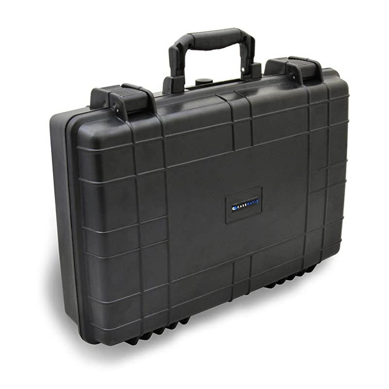 Waterproof Mixer Carry Case Fits Rode Rodecaster Pro Podcast Production Studio and Adapter Hard Carry Case With Padded Foam