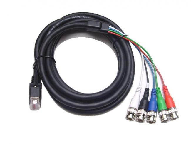 Calrad Electronics 55-866-35 RGB+Sync Cable DB15 to 5 BNC Males 35'