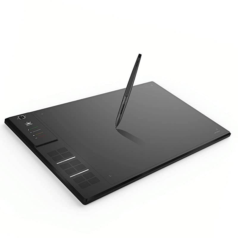 WH1409 Wireless Graphics Pen Drawing Tablet with 12 Express Keys and 8192 Pressure Sensitivity