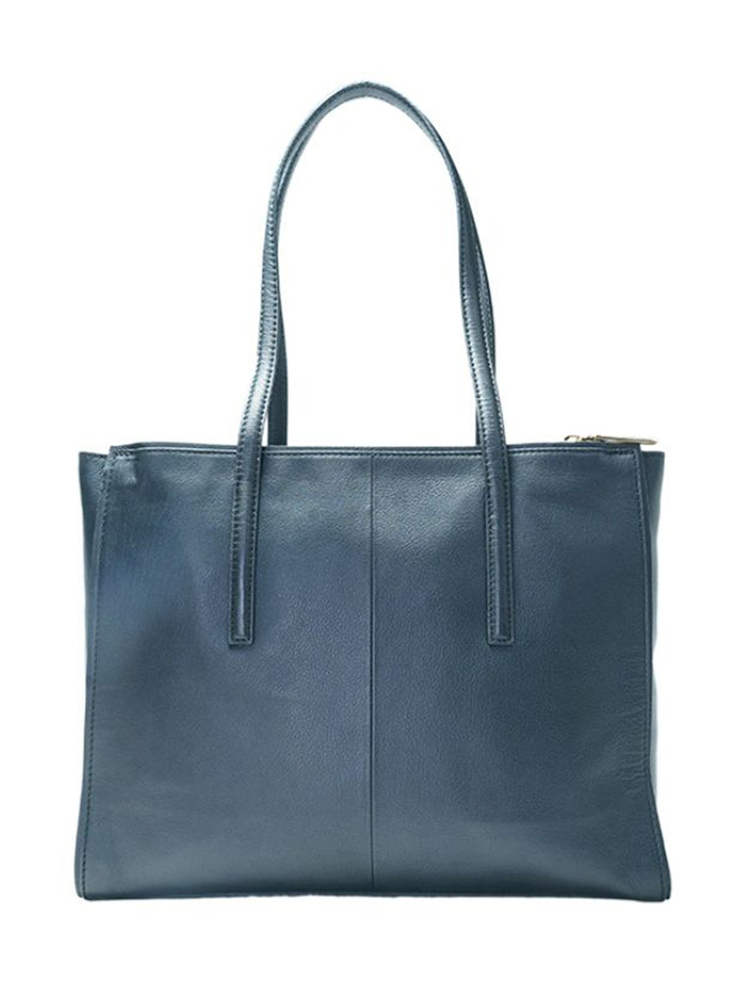 RI2K London Black Leather Large Tote Bag