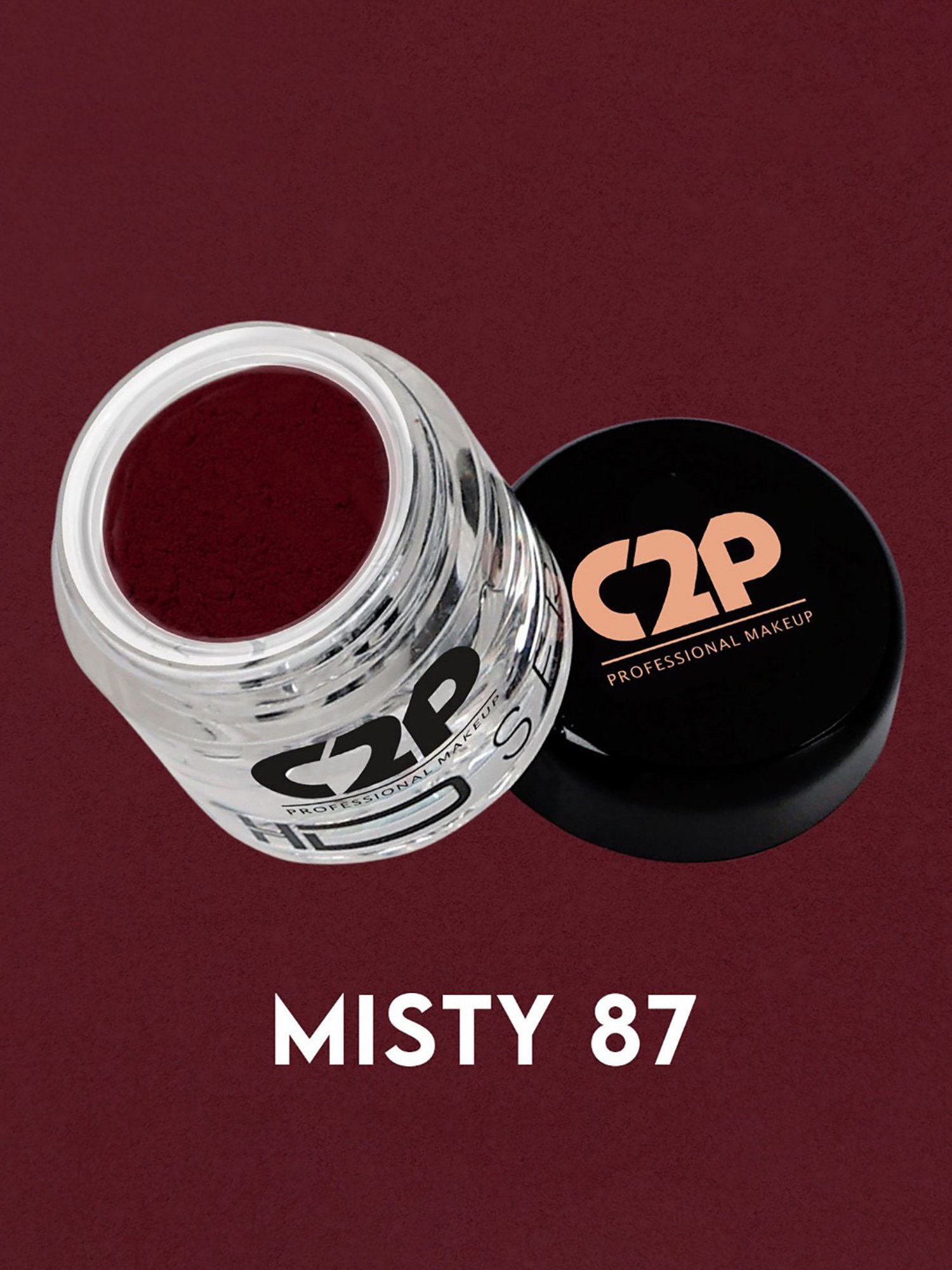 C2P PROFESSIONAL MAKEUP HD Loose Precious Pigments Eyeshadow Misty 87 - 2 gm