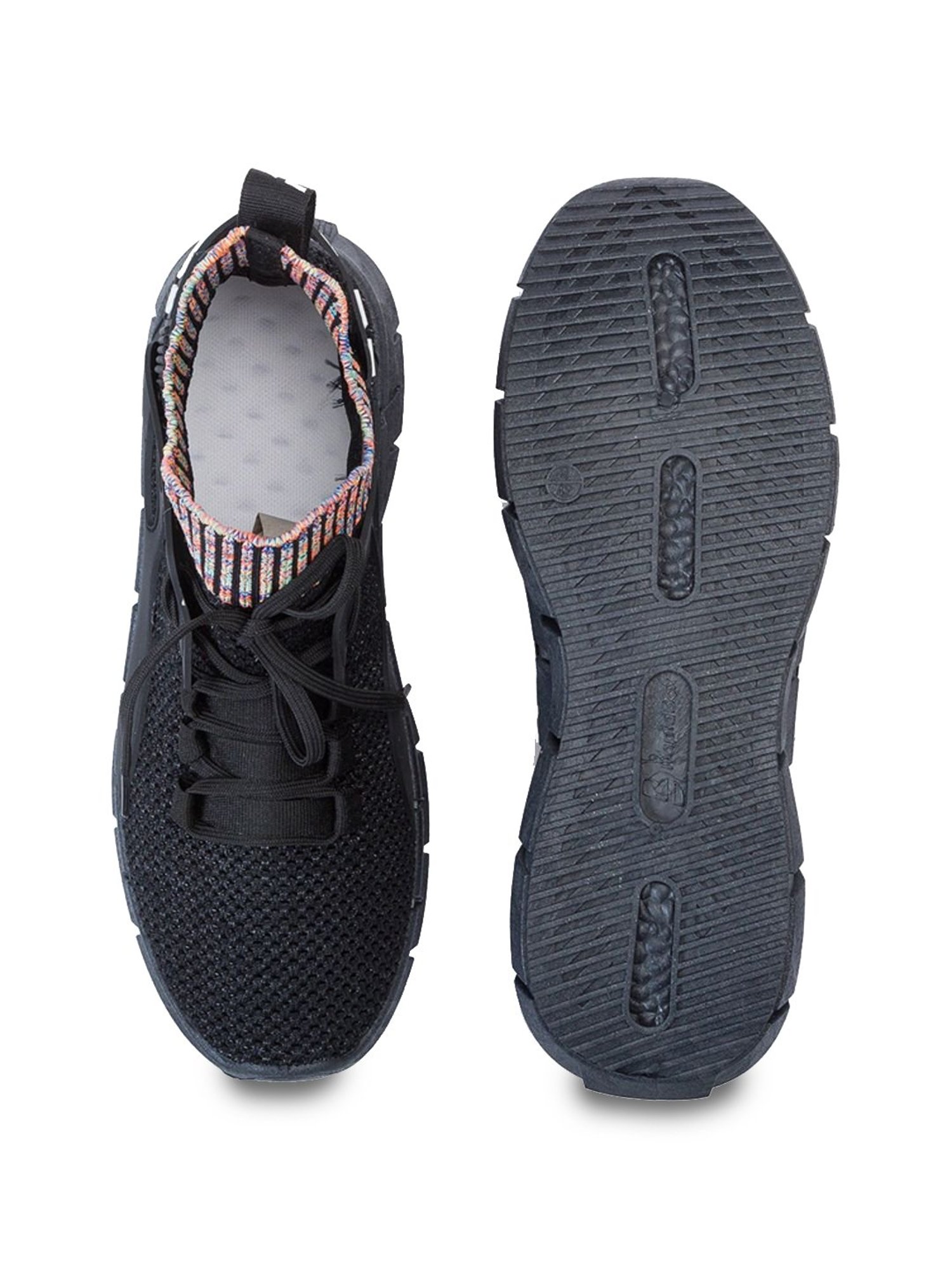 Rapid Box Men's Black Running Shoes