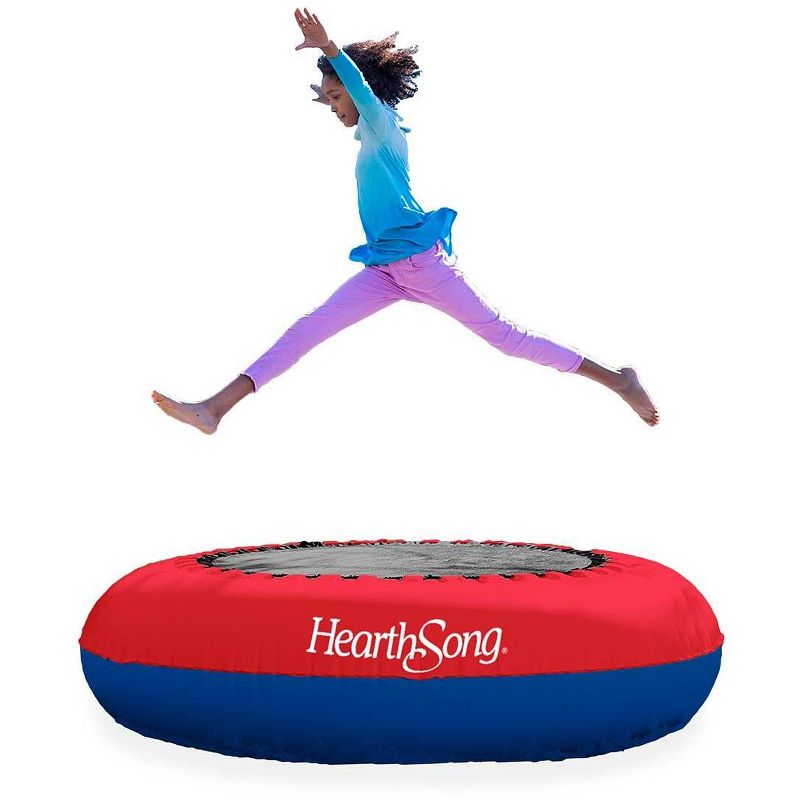 HearthSong Jump2It Outdoor Inflatable Kids Trampoline with Water Compartments for Stability