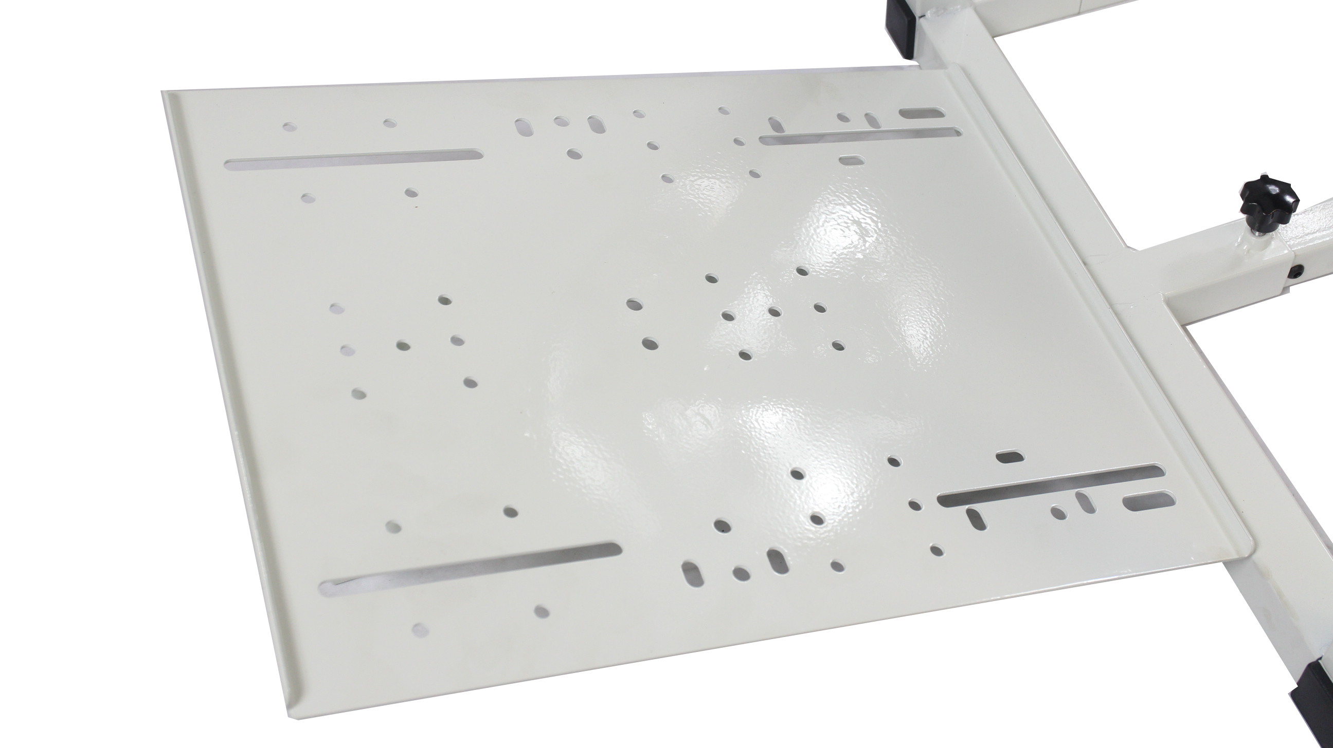 GTR Simulator GTAF-WHT-S105LBK - GTA-F Model (White) Triple or Single Monitor Stand with Black Adjustable Leatherette Seat, Racing Simulator Cockpit Gaming Chair Single Monitor Stand