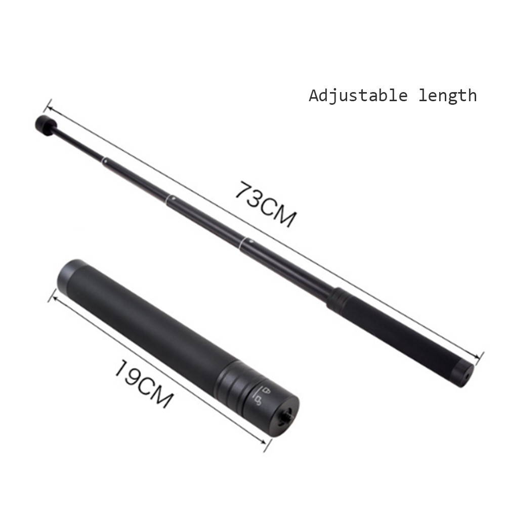Adjustable DSLR Camera Extension Pole Rod Stick 1/4" 3/8" Smartphone Gimbal Stabilizer Monopod Compatible for WG2/G5/SPG