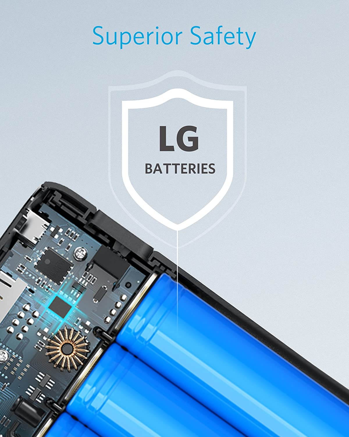 PowerCore 20,100mAh Portable Charger Ultra High Capacity Power Bank with 4.8A Output and PowerIQ Technology, External Battery Pack for iPhone, iPad & Samsung Galaxy & More (Black)