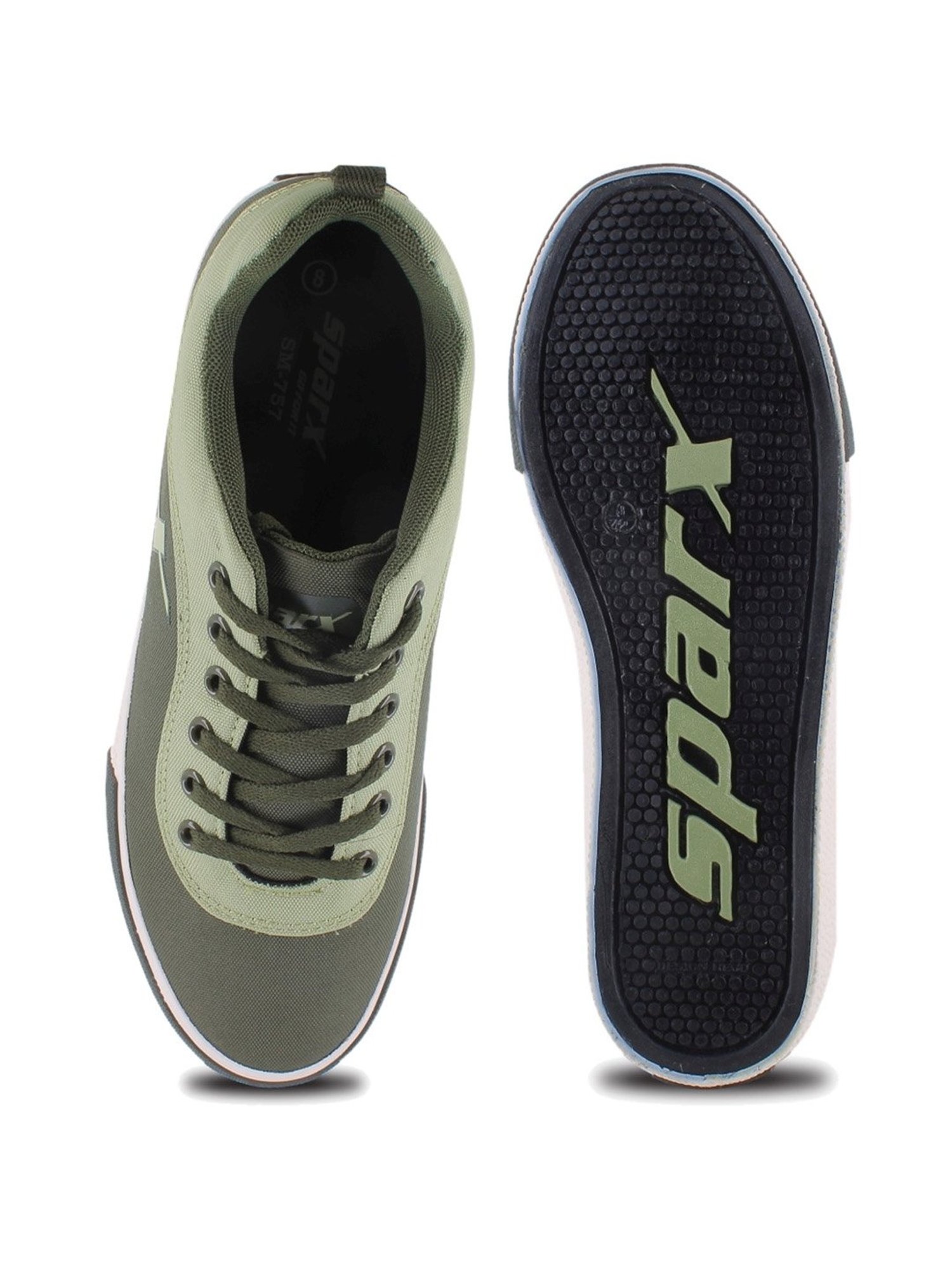 Sparx Men's Sage Green Casual Sneakers