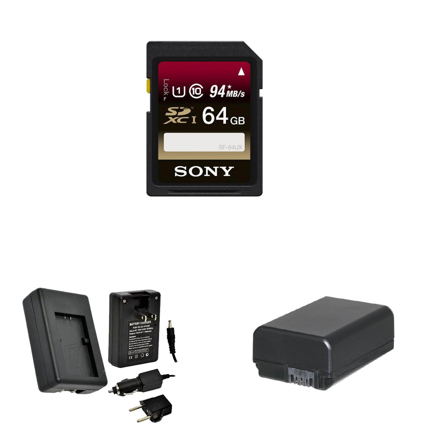 Sony a7r II: Alpha a7RII Mirrorless Digital Camera Body w/ 64GB SD Card + SLR Accessory Bundle