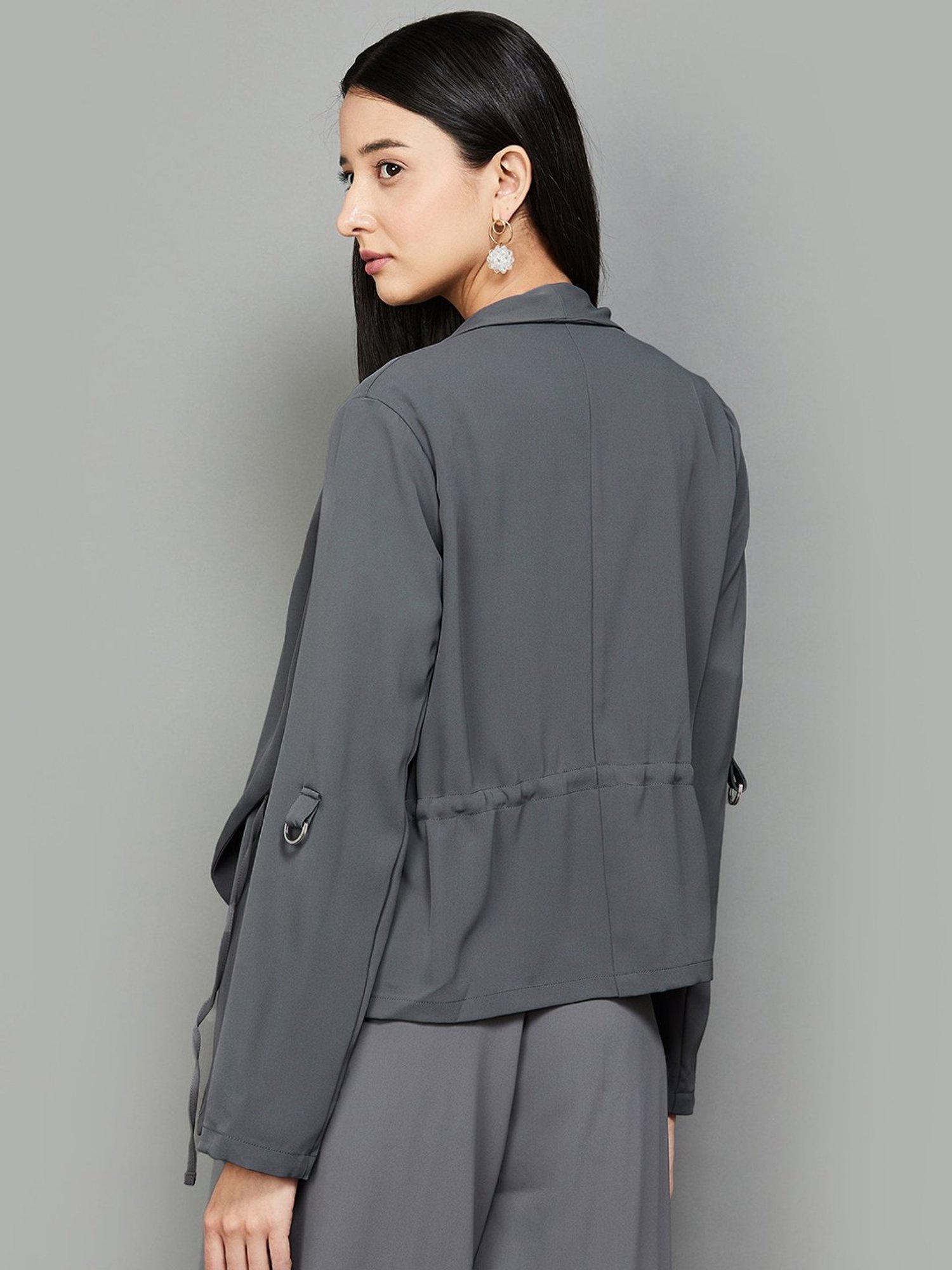 Code by Lifestyle Grey Regular Fit Shrug