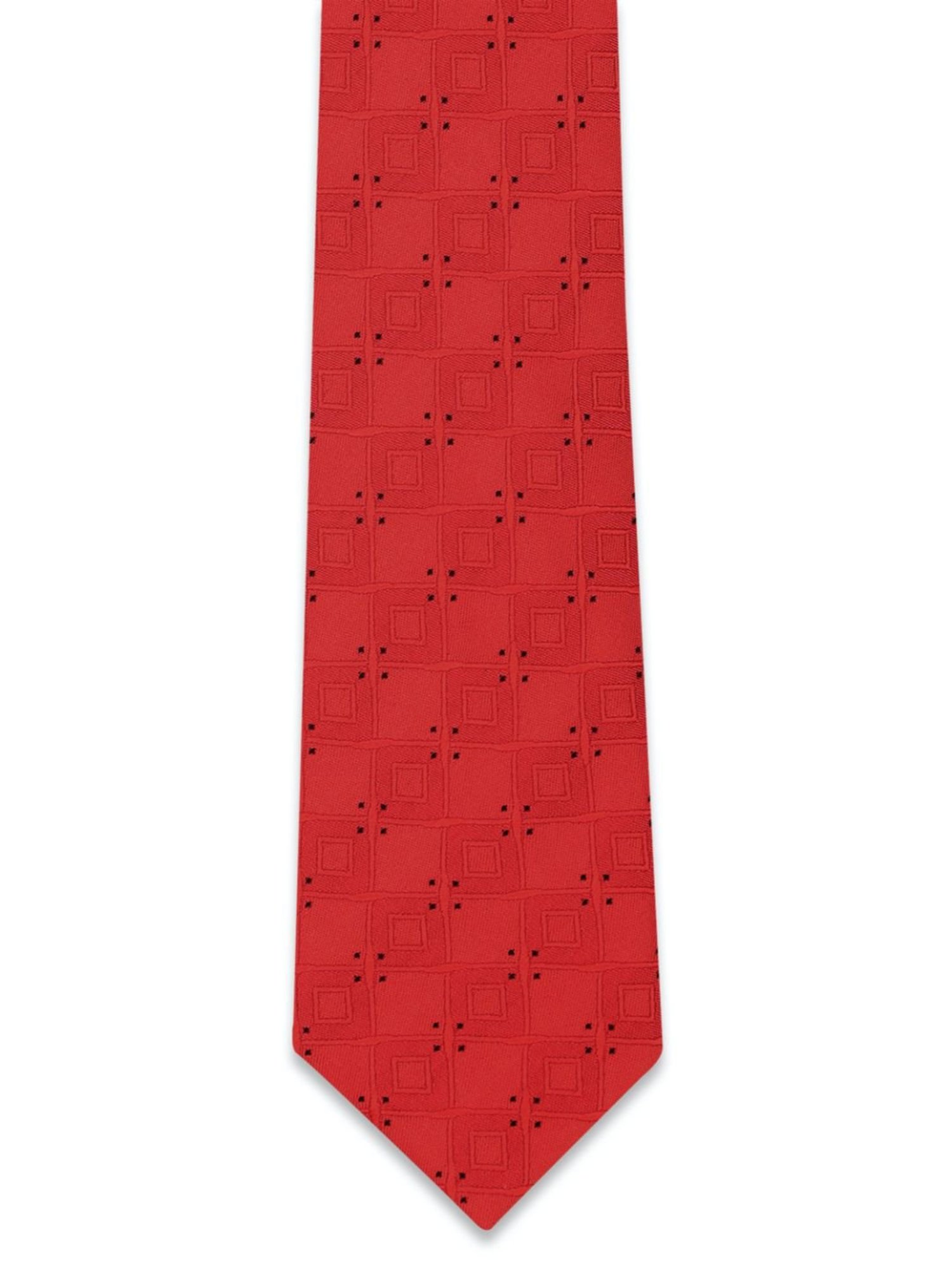Peter England Red Textured Tie