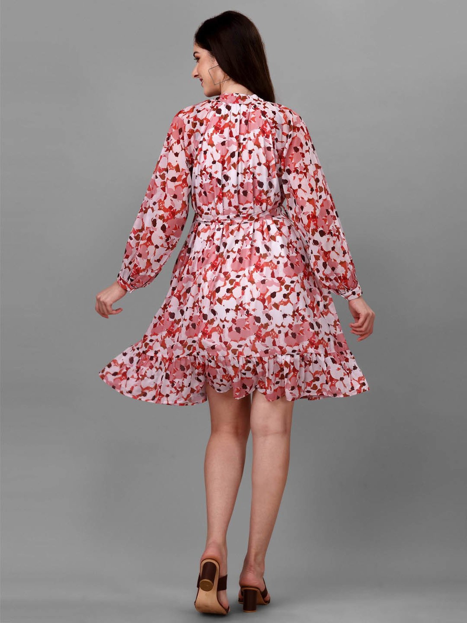 MASAKALI.CO Multicolor Printed A Line Dress