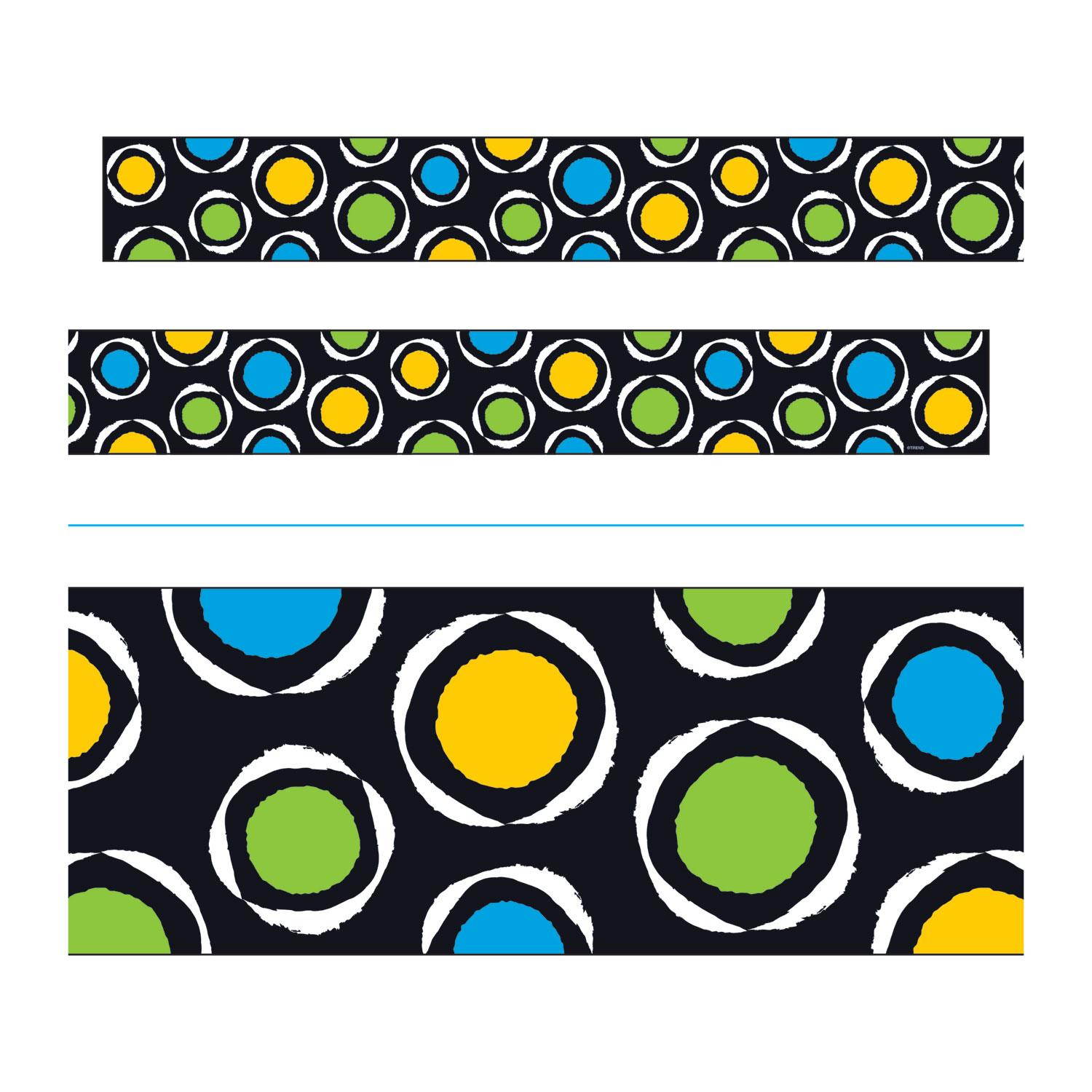 TREND Bolder Borders 2 3/4" x 42" Bold Strokes Circles Assorted T85143