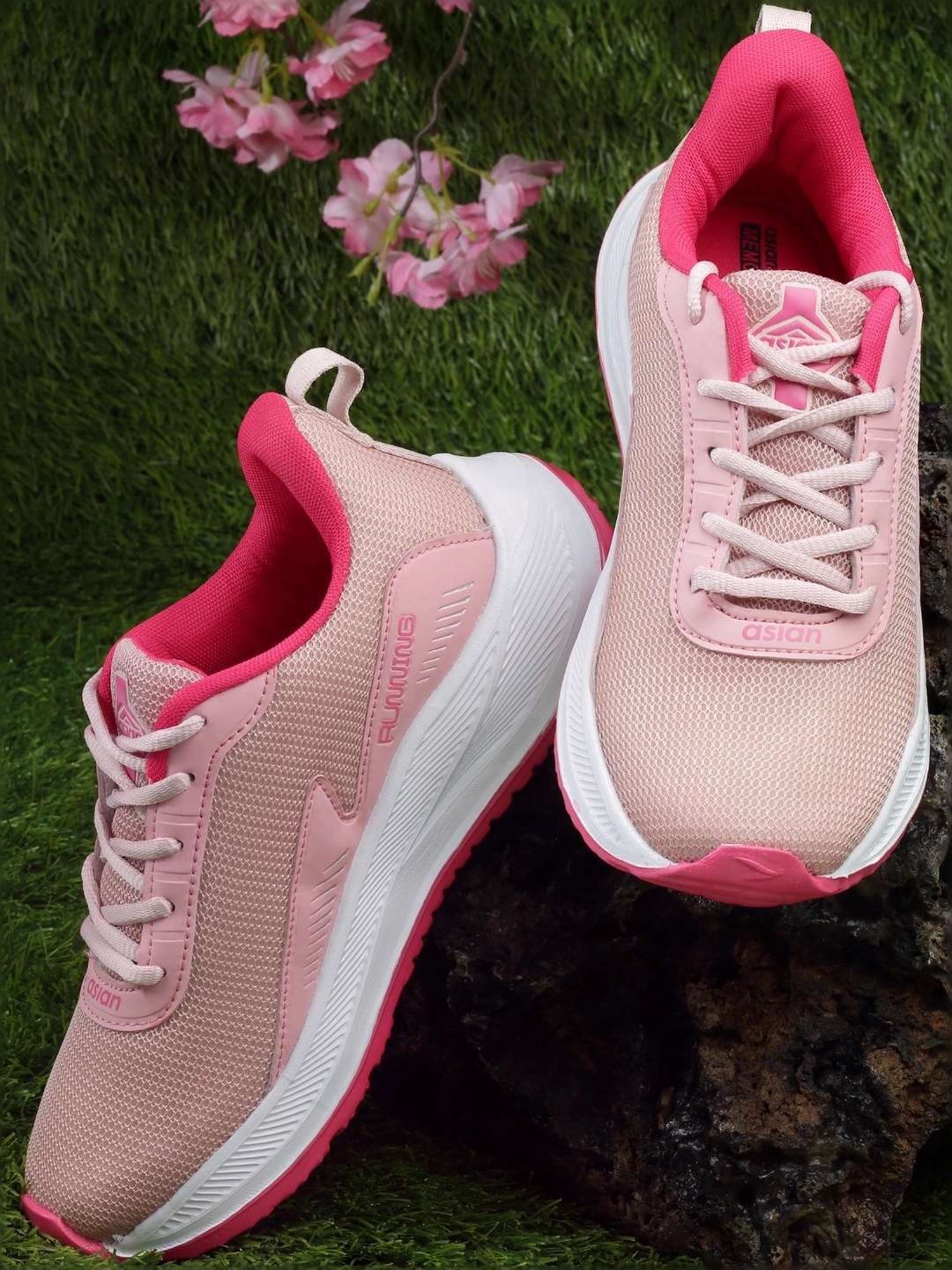 Asian Women's Pink Running Shoes