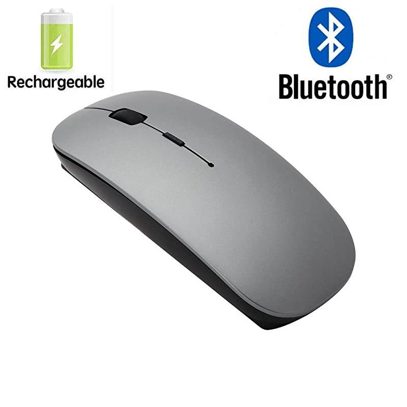 Mouse Rechargeable Wireless Mouse for MacBook ProWireless Mouse for Laptop PC Computer Gray