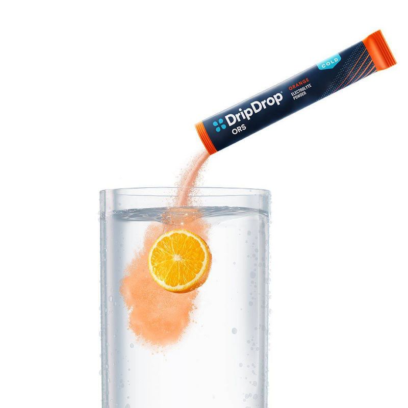 DripDrop ORS 10g Electrolyte Powder - Orange - 8ct