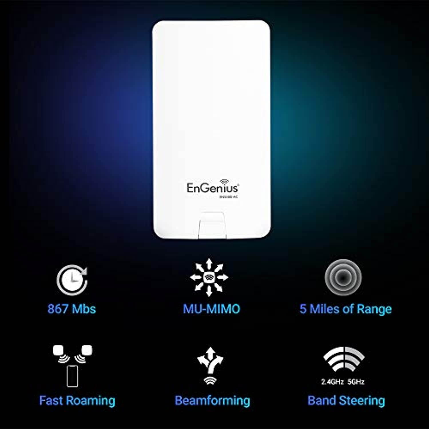 EnGenius Technologies ENS500-AC 5 GHz Outdoor 11ac Wave 2 Wireless (ENS500-AC)