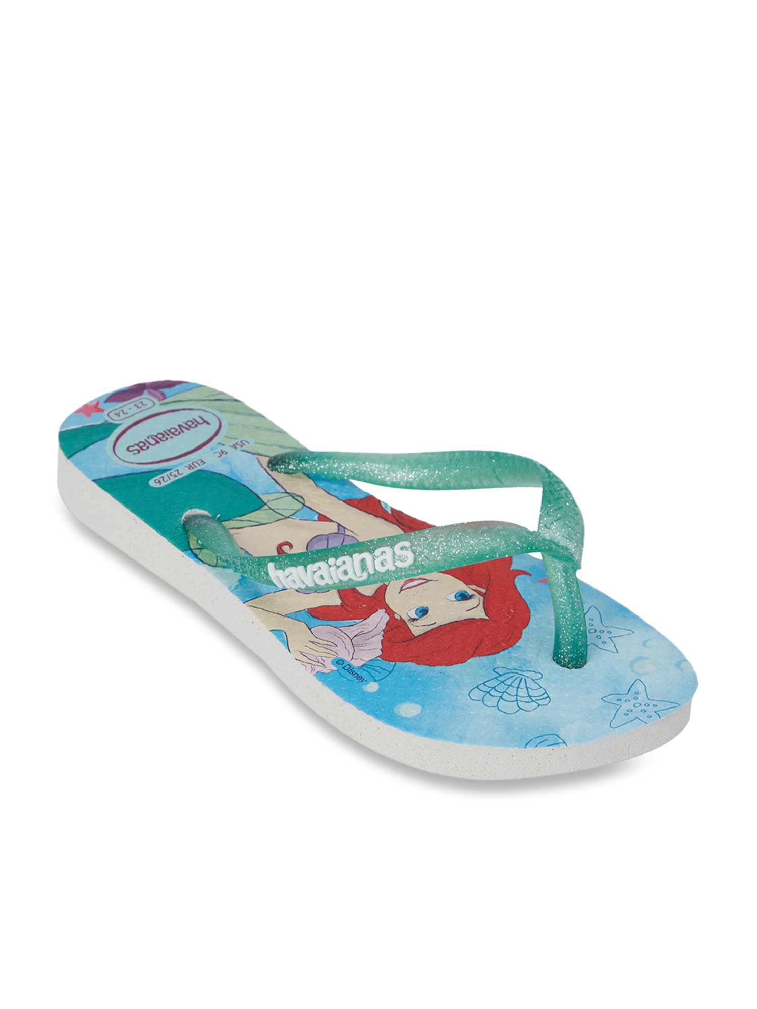 Havaianas Kids Slim Disney Princess Blue Flip Flops