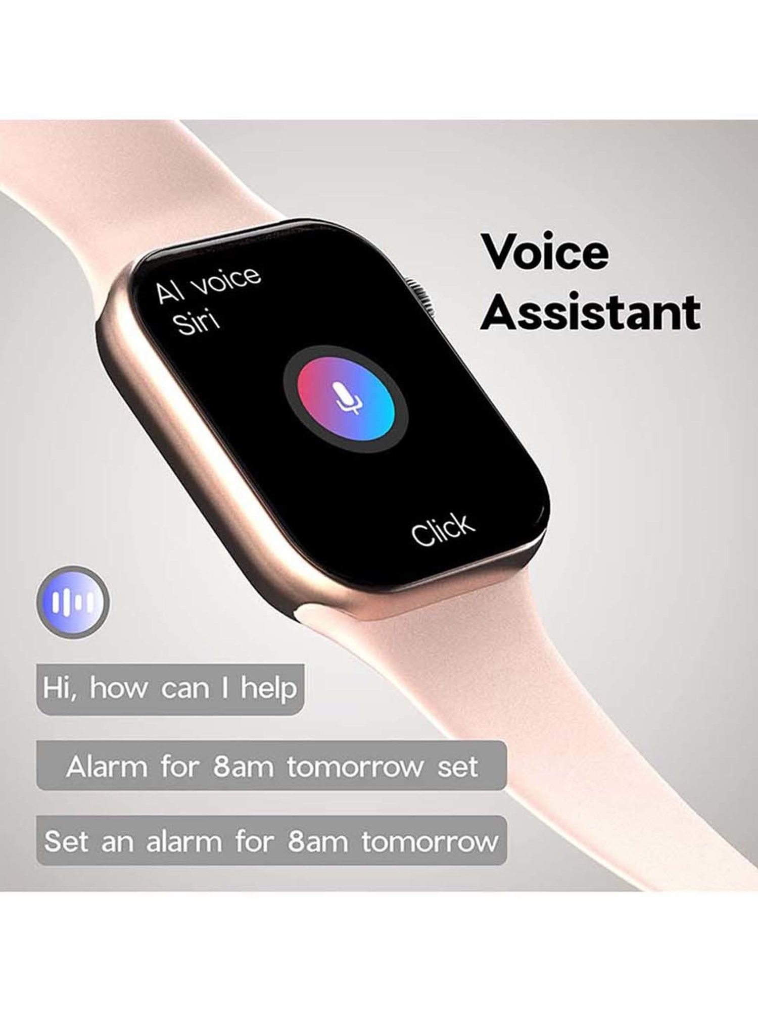 MAXX SX7 Pro Smart Watch with Bluetooth Calling (Free Size, Rose Gold)