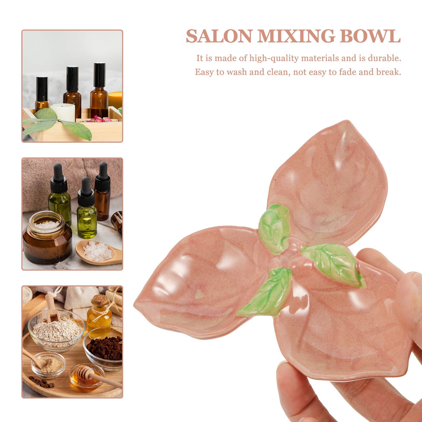 1Pc Ceramics Bowl Essential Oil Tray Beauty Salon Spa Bowl Essential Oils Saucer