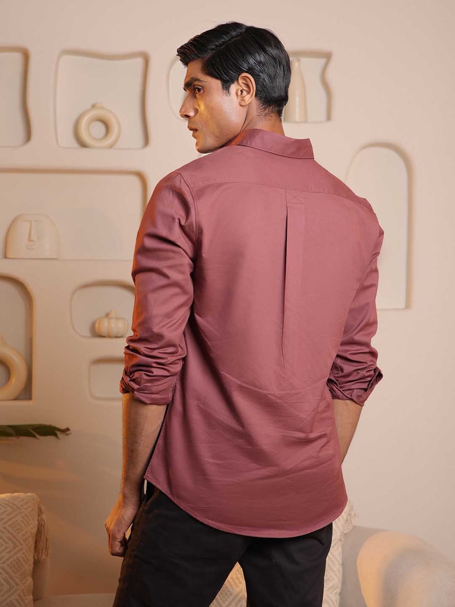 SUBTRACT Redwood Regular Fit Cotton Shirt