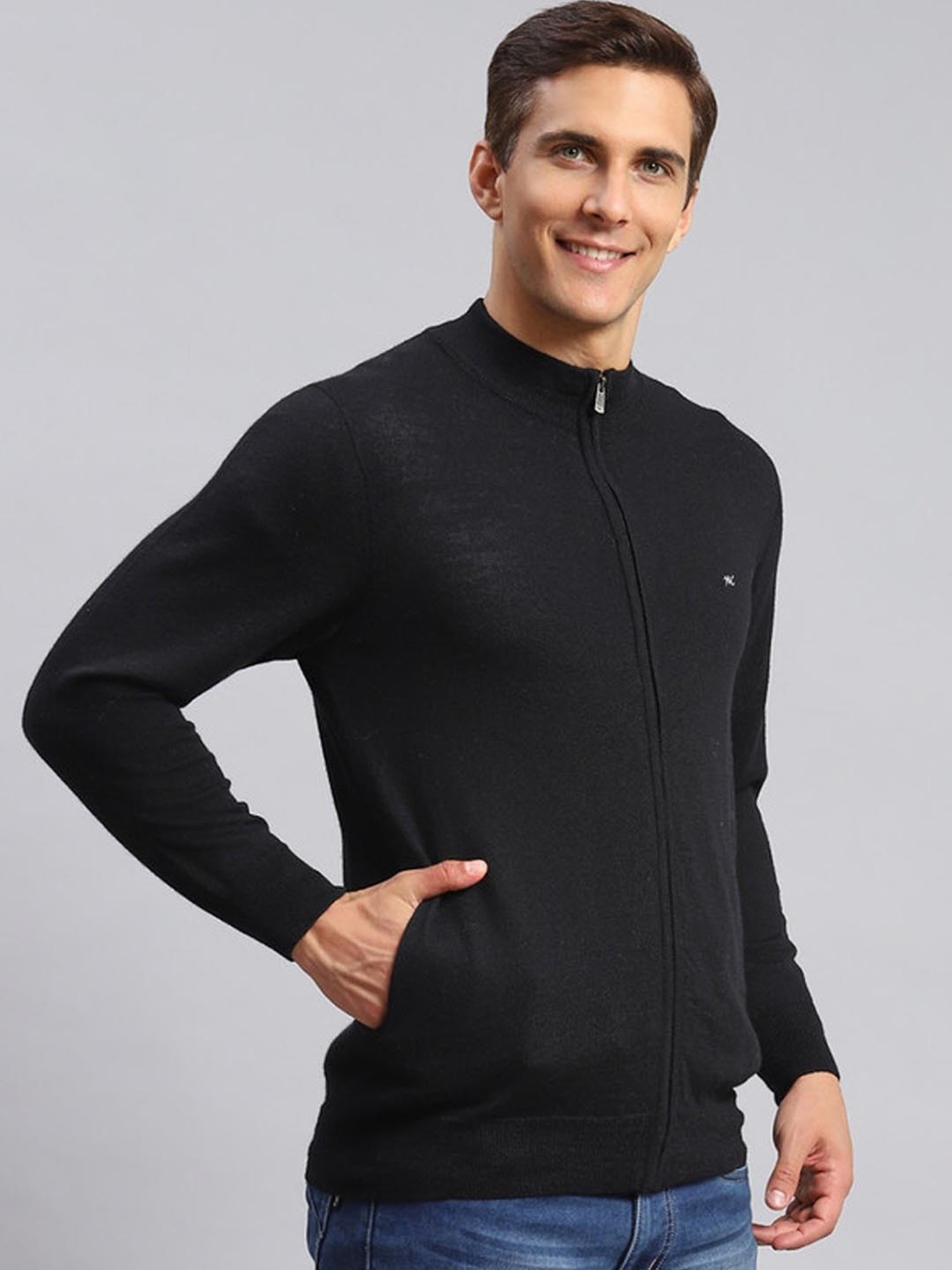 Monte Carlo Black Regular Fit Pullover