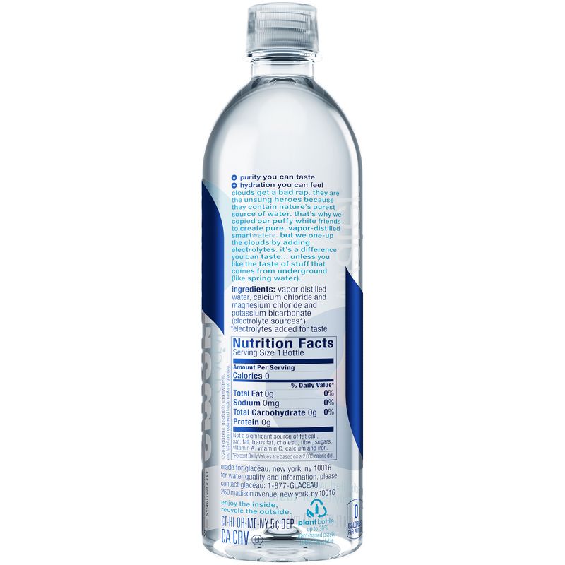 smartwater sparkling - 20 fl oz Bottle