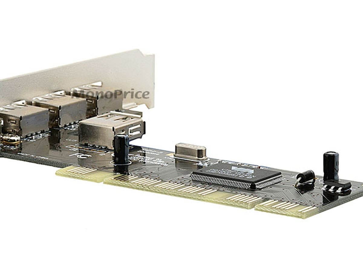 Monoprice VIA 5-Port USB 2.0 PCI Card (4 External Plus 1 Shared Internal)