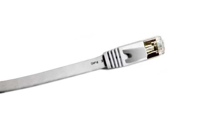 Nexhi UTP Cat 6 Ethernet Cable UnShielded - Ethernet Cable, Faster than Cat5e/Cat5 Network, Flat Cat6 High Speed LAN Wire with Rj45 for Router and Modem (7 feet, White)