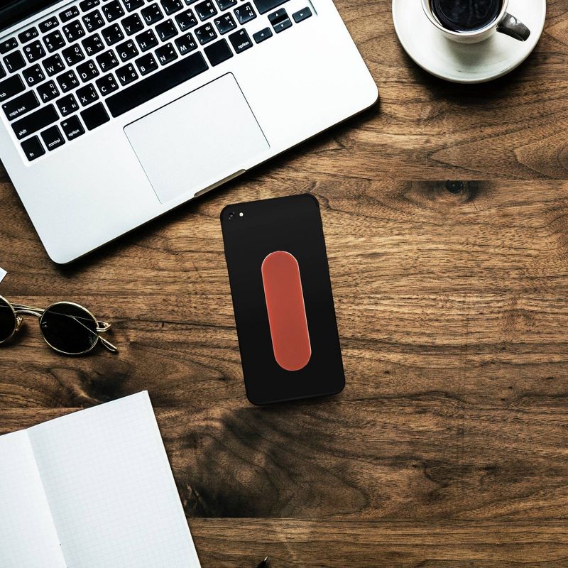 Phone Fin Finger Grip Matte Rubber - Red