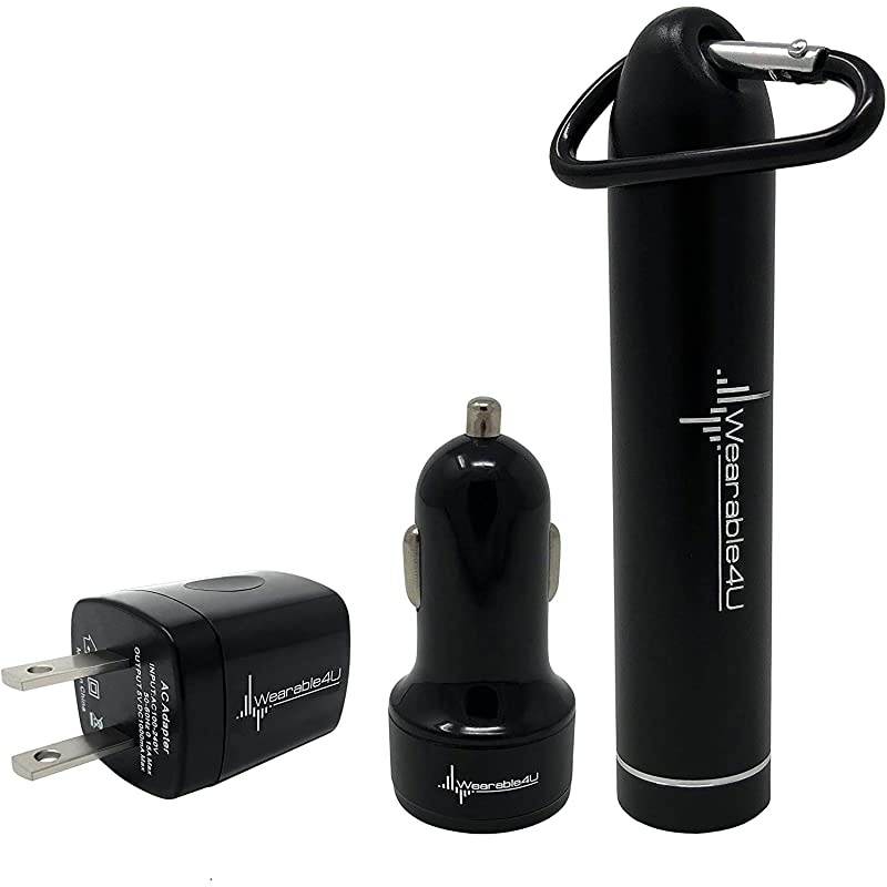 Suunto 3 New Edition Fitness Tracker Multisport Watch with Heart Rate Monitor, All Black with  Power Pack Bundle