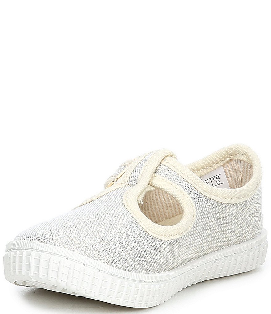 Copper Key Adventure Wear Girl's Bestee-A Washable Canvas T-Strap Sneakers (Infant)