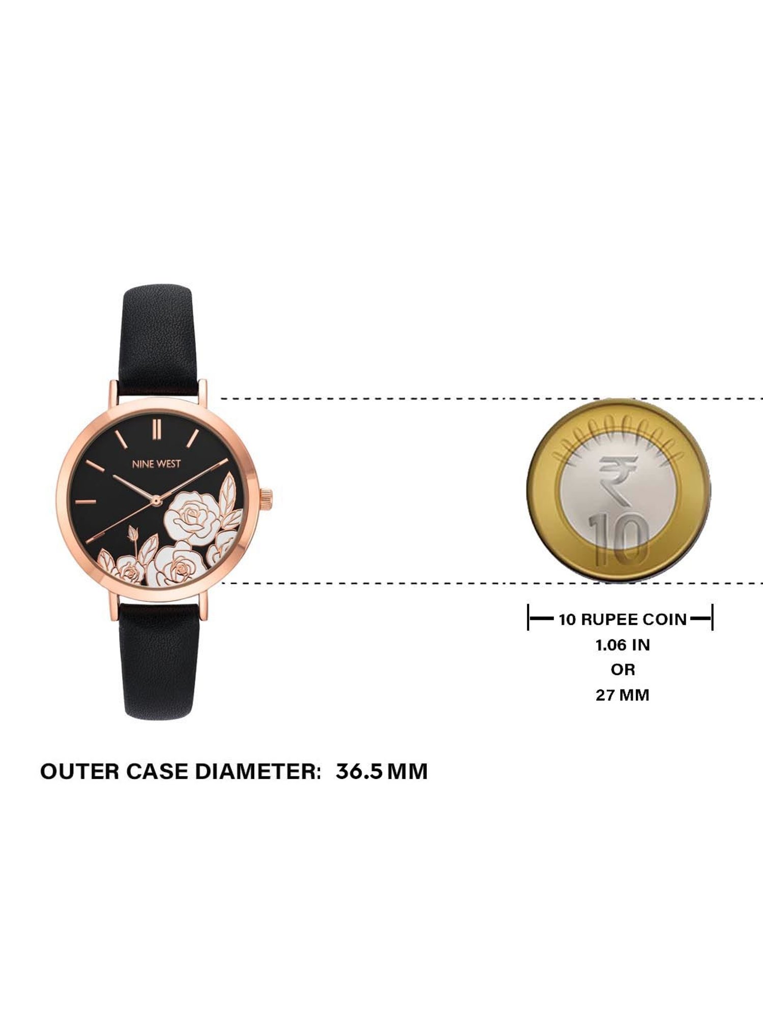 Nine West NW-2680FLBK Analog Watch for Women